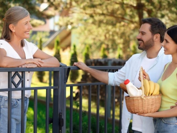 làm quen với hàng xóm tạo môi trường sống thân thiện